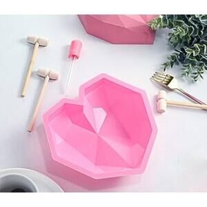 3D Heart-shaped Silicone Mold Fondant Cake Mold Chocolate Baking Tools DIY